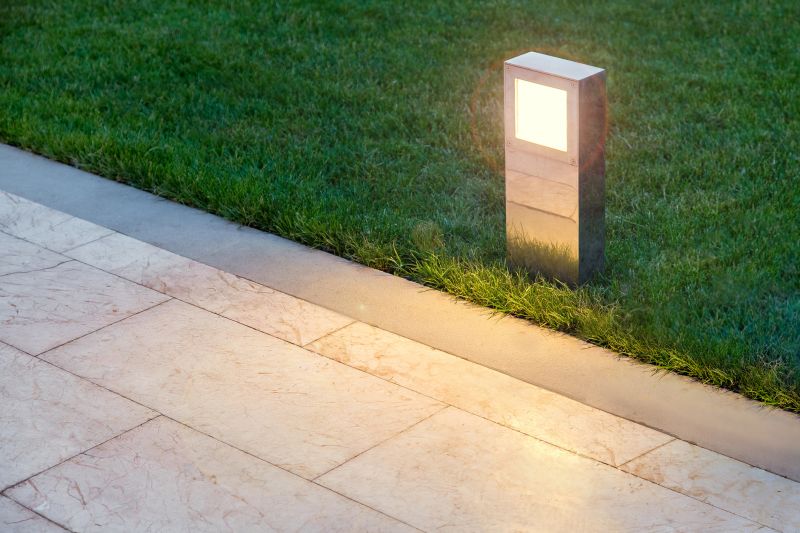 Sidewalk Lighting Installation